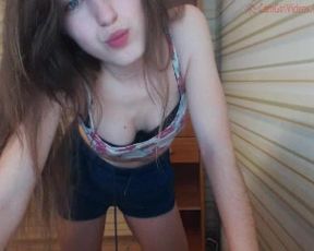 Sweecandyy - Erica_webbb shows strips and teases nipple