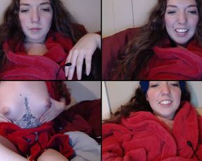 Fukwm3 fingering her tight pussy in cam recording 2017-04-18 091437