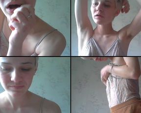 Furbyhunter tit play, pussy play, dildo sucking with gobs of spit in free cam recording 2017-05-09 192250