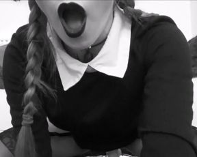 LunaRoux wednesday addams dildo fuck
