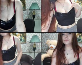 SvetaDark cream running down her ass and from her pussy in free cam recording 2017-07-21_194601
