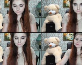 SvetaDark tit play, pussy play, dildo sucking with gobs of spit in free cam recording 2017-08-12_213052