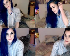 Kati3kat finger-fucking, dildo-fuck, clit-pulling in free cam recording 2017-09-11_124953
