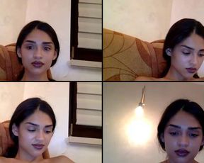 Annette_crystal got down on the floor and rode the hell out of her black dildo and lots of close ups in cam recording 2017-08-27_000859