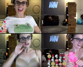 WhoreNickels tit play, pussy play, dildo sucking with gobs of spit in free cam recording 2017-08-24_070120