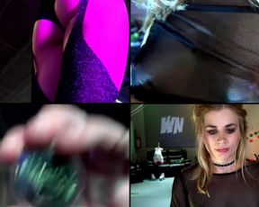 WhoreNickels big pink dildo and hitachi wand make me scream in pleasure in free cam recording 2017-10-09_041811