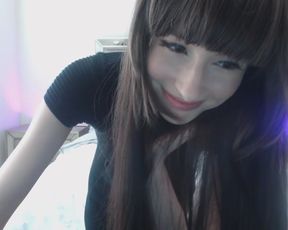 Miqote Black Dress Tease in private premium video