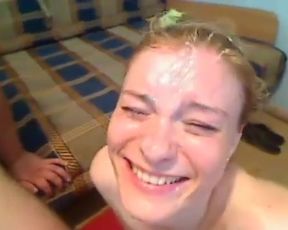 Huge facial for aryana