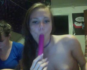 Psychedelickitten blowjob + double penetration