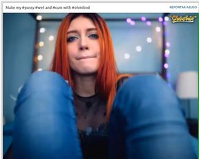 Shy_Jane redhead using ohmibod (19-11-2016)