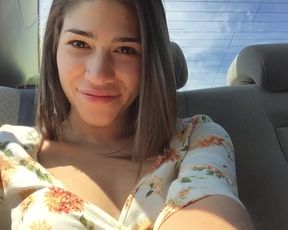 SashaV – no panties in the uber ride of shame in private premium video