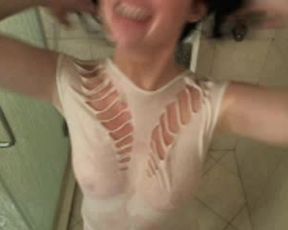 MsRyan wet shirt shower